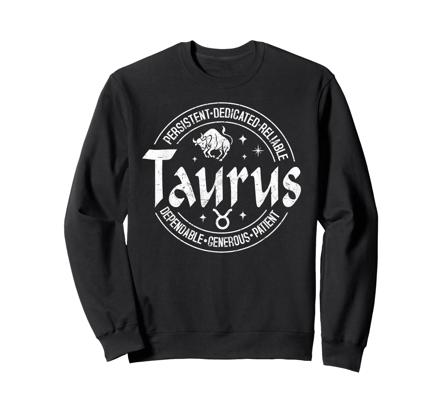 Taurus Virtues Vintage Style Zodiac Design, Taurus T-Shirt