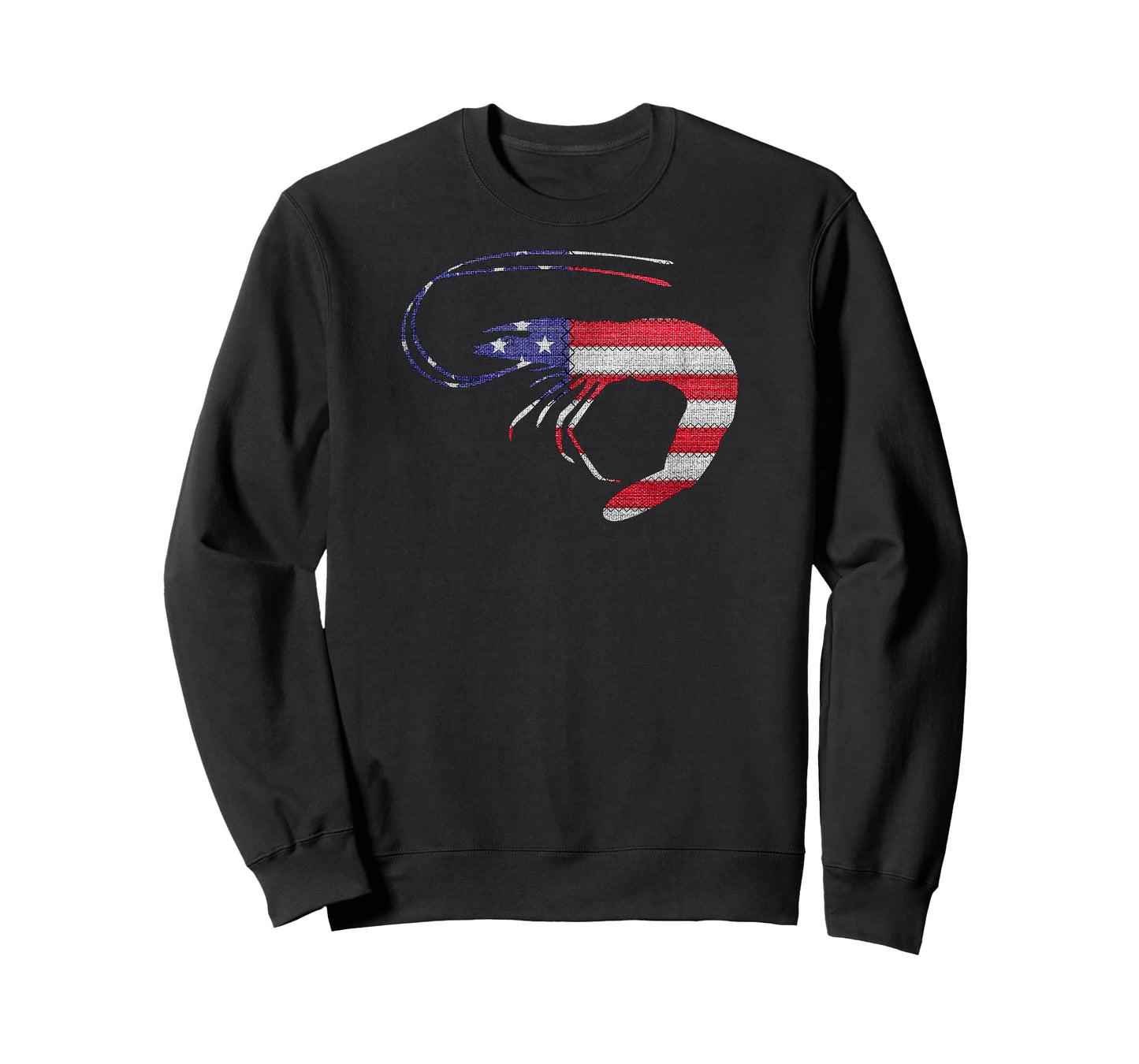 Patriotic Shrimp Love American Flag Vintage Funny Gift T-Shirt for Women Kids Men