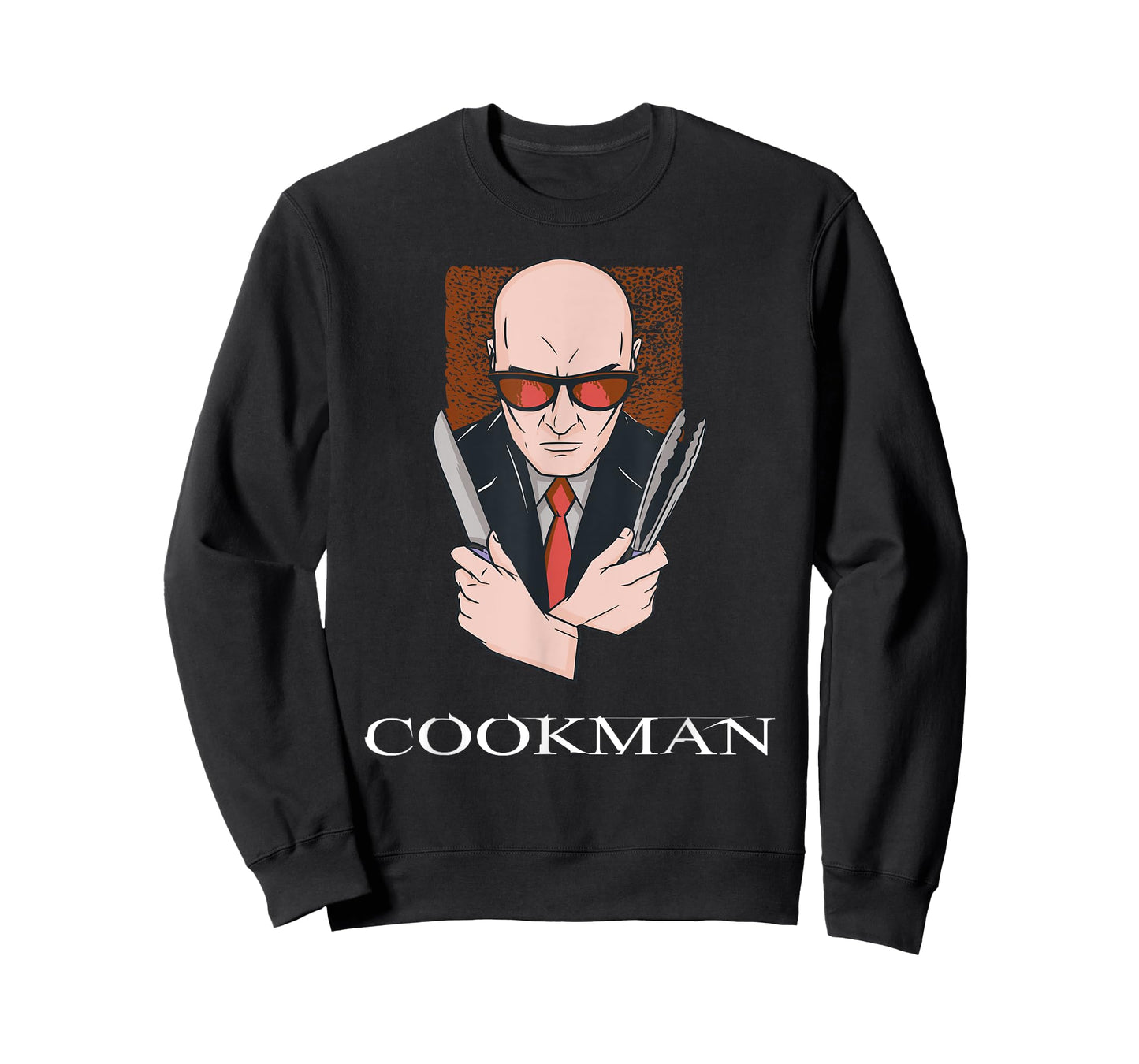 Cookman Cooking BBQ Hitman Parody Video Game Gamer T-Shirt