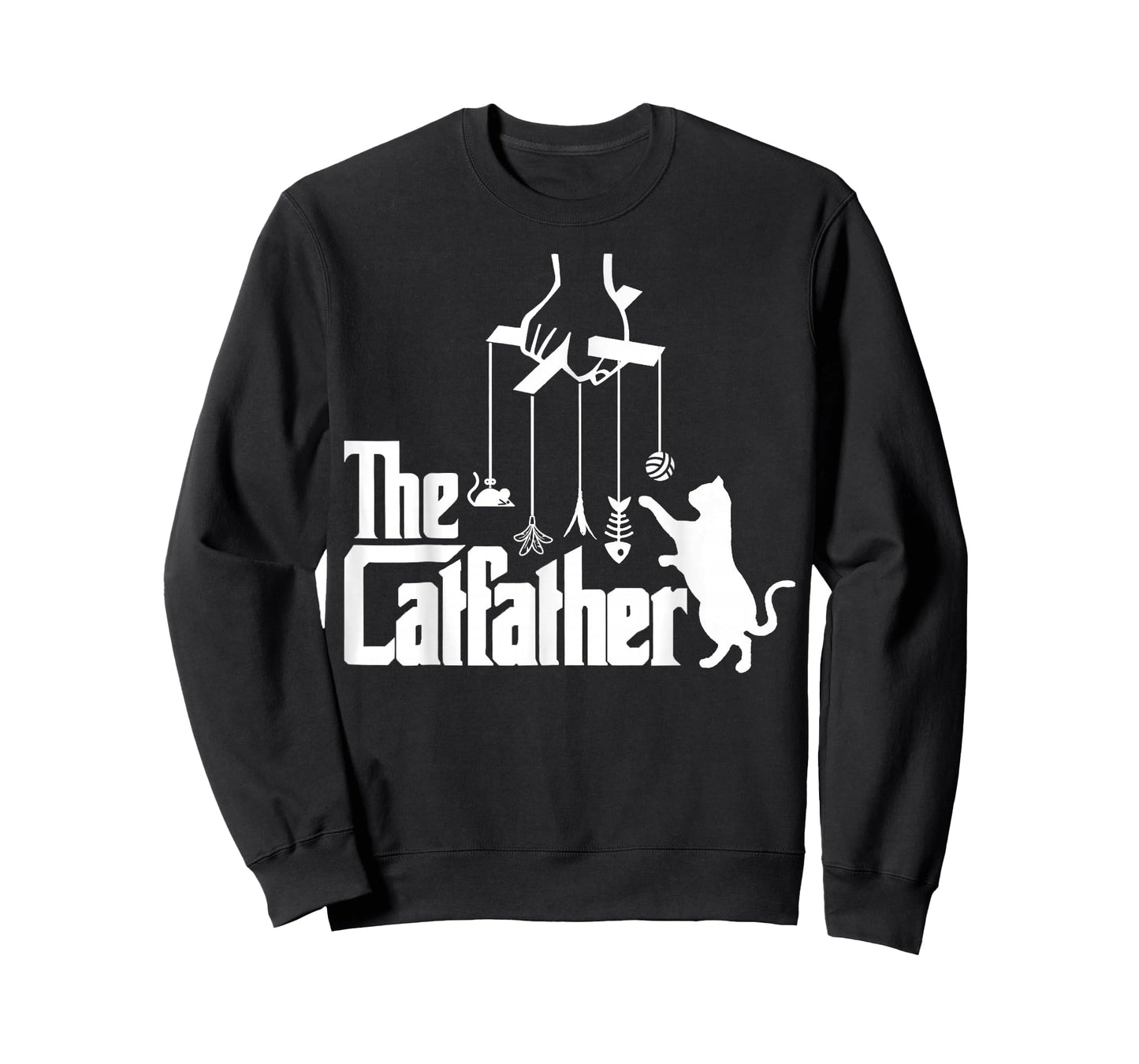 Funny Cat Dad Life The Catfather Fathers Day Mens Vintage T-Shirt