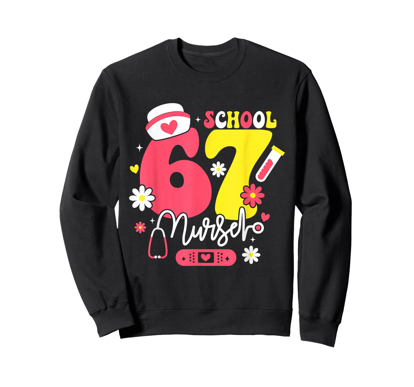 67 Meme Funny School Nurse Nursing Six Seven T-Shirt