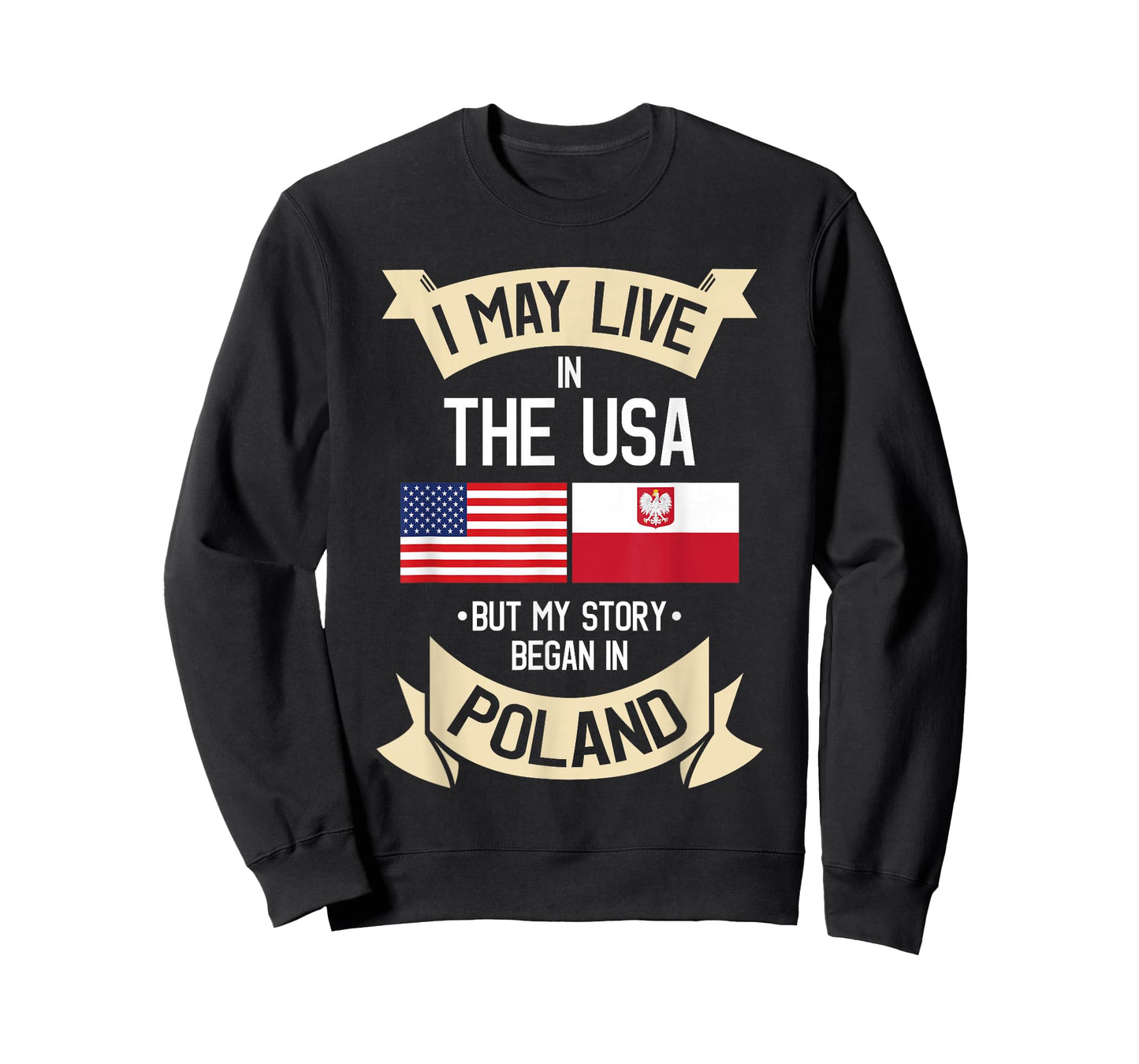 Poland American Flag USA Polish Roots Gifts T-Shirt