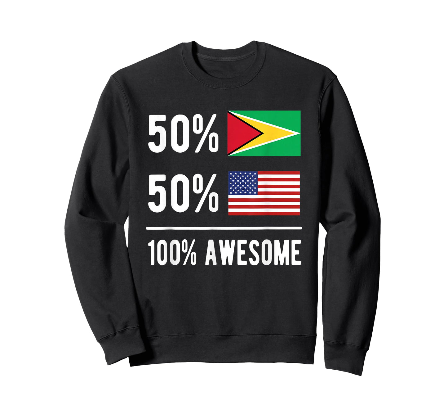 Proud Guyanese American Flag Guyana USA T-Shirt