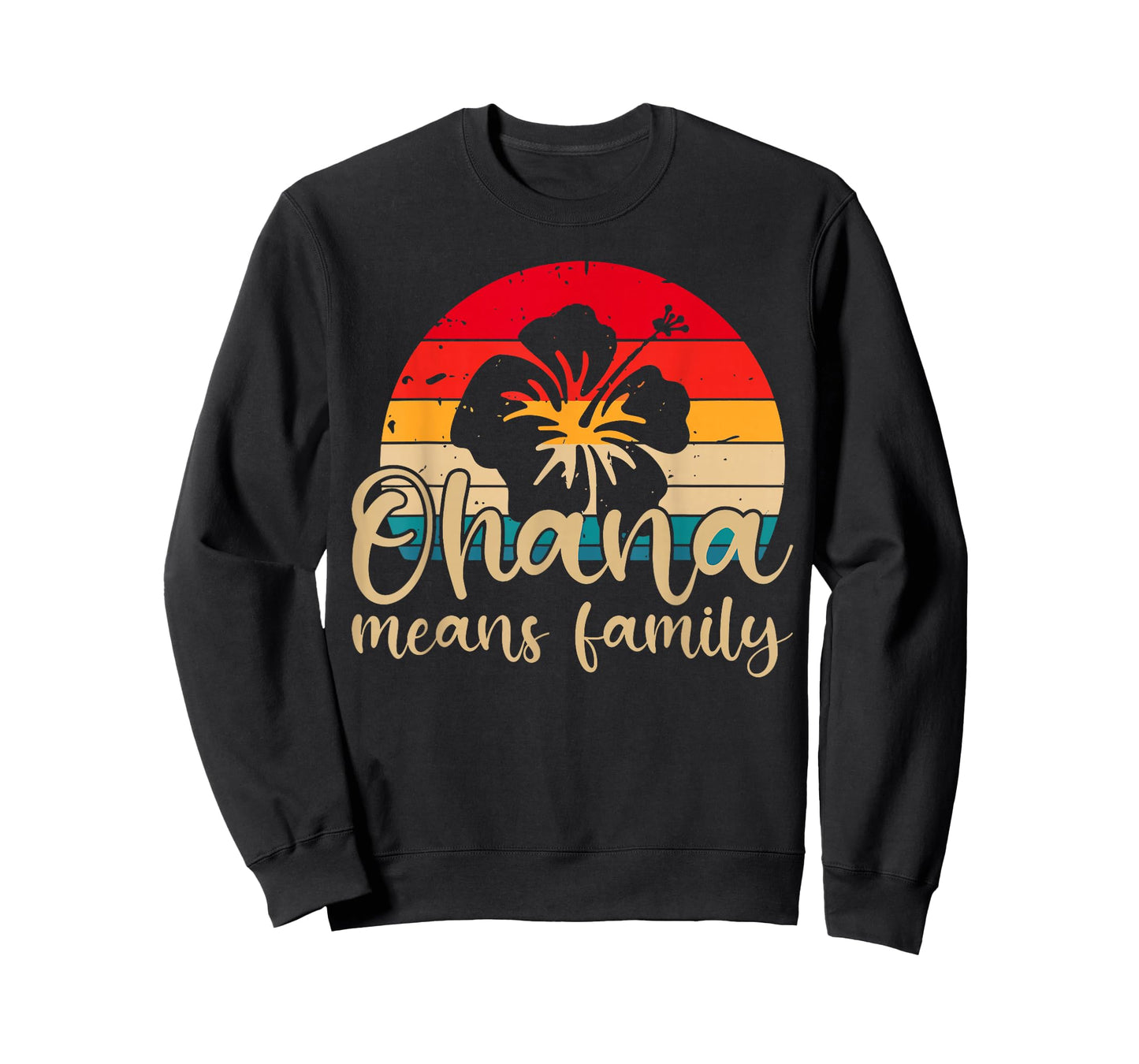 Women Hawaiian Ohana Means Family Summer Beach Aloha T-Shirt
