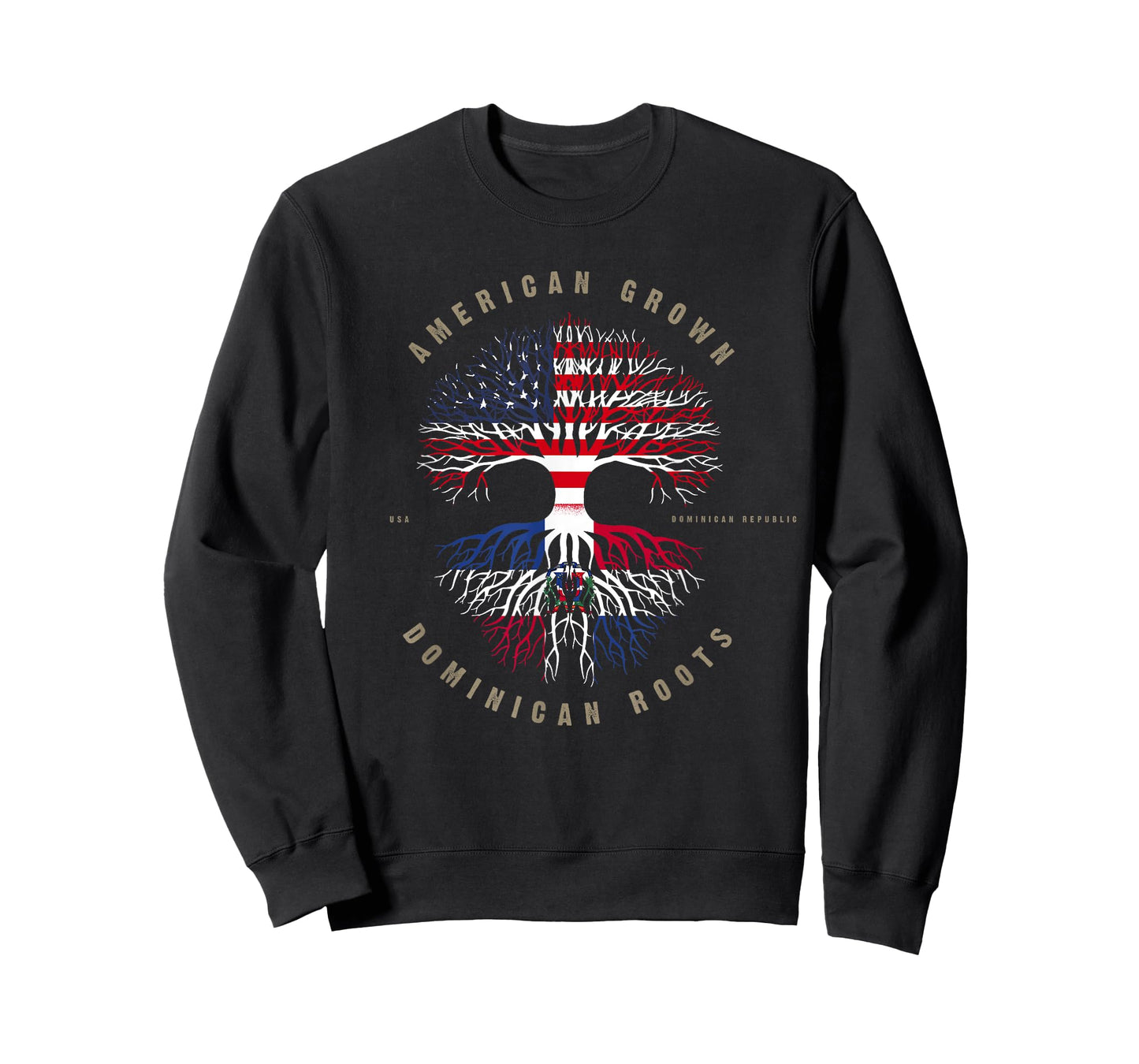 American Grown Dominican Roots Dominican Republic T-Shirt