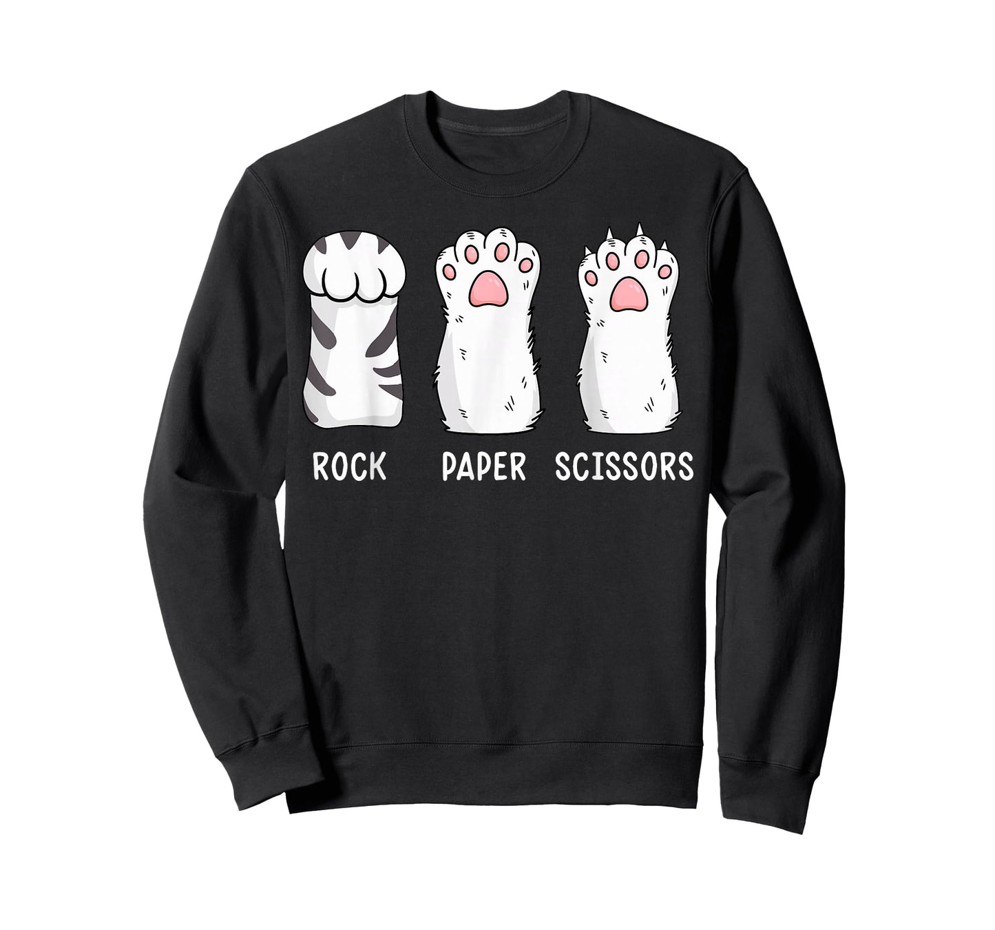 Rock Paper Scissors Funny Cat Owner Men Women Kids Girls T-Shirt
