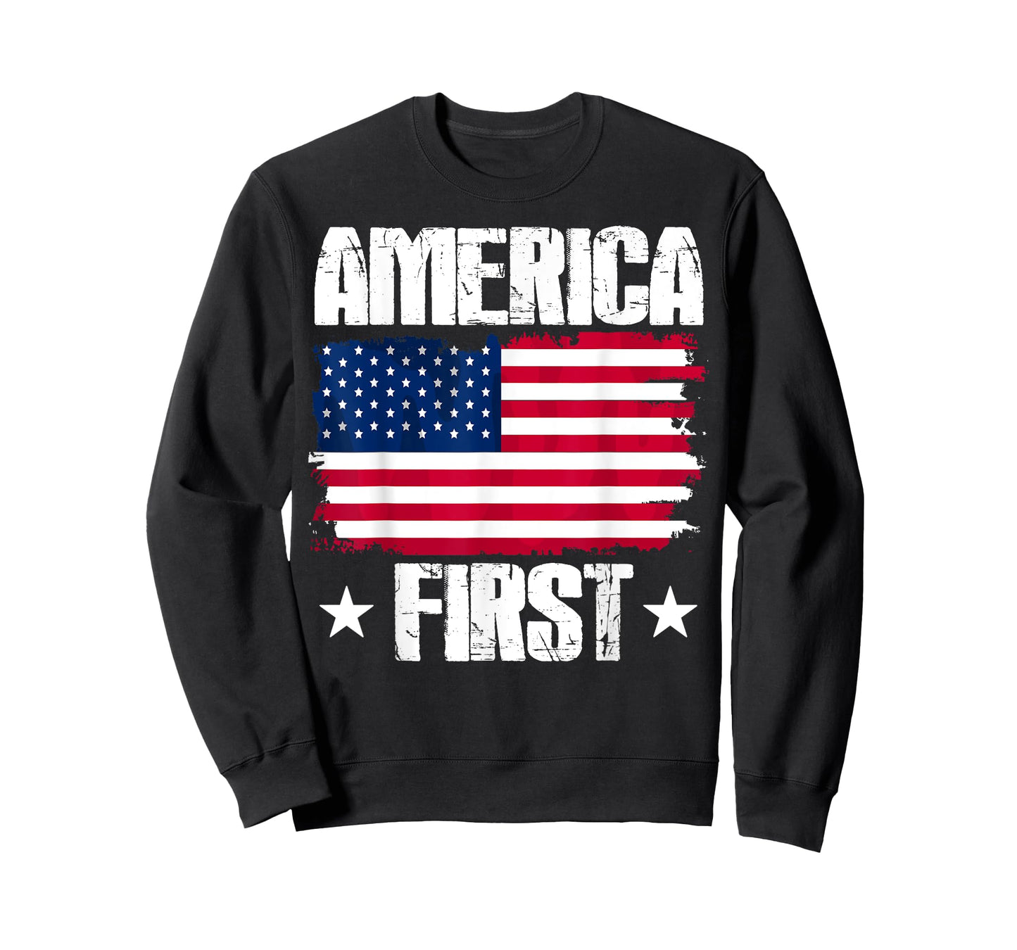 America First Donald Trump USA Flag T-Shirt for Women Men