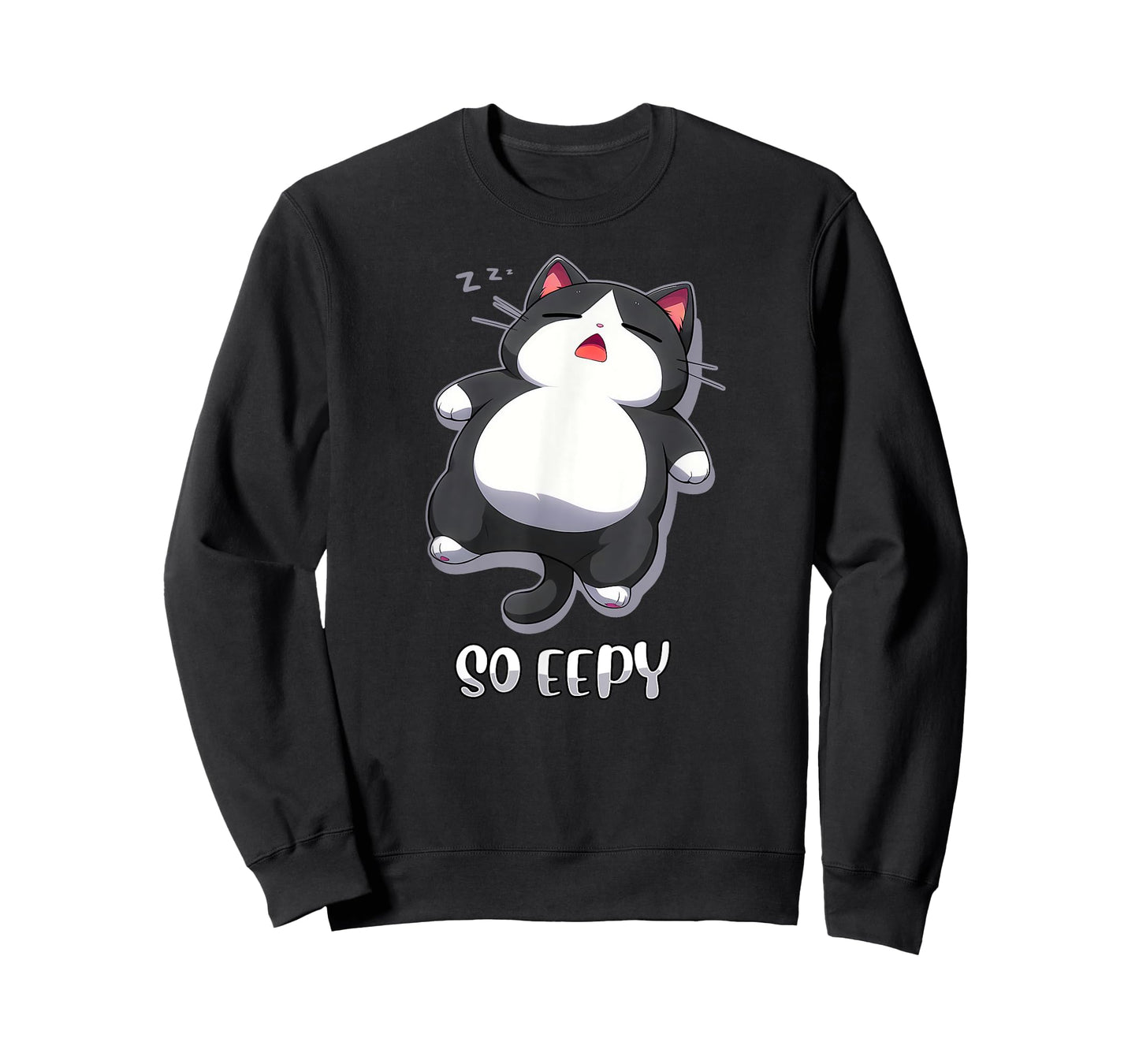SO EEPY Cat Meme Lazy Cat Anime Kawaii Brainrot Cute Cat T-Shirt