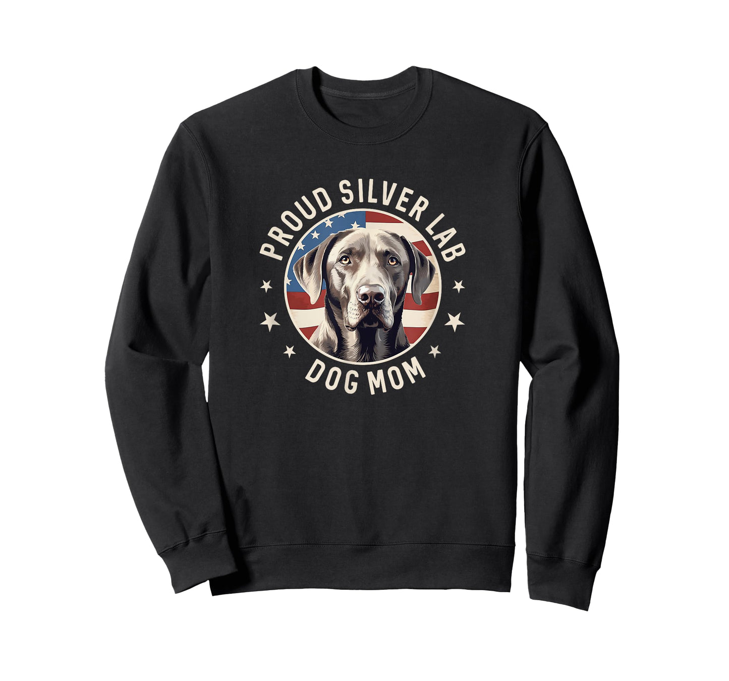 Proud Silver Labrador Retriever Dog Mom T-Shirt for Men Women