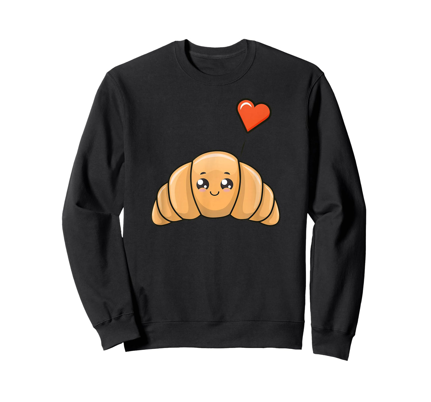 Cute Kawaii Illustration of Croissant T-Shirt