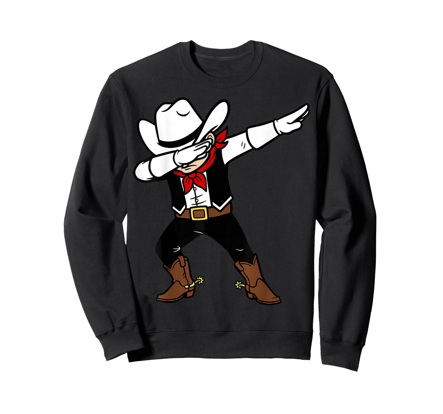 Texas Cowboy Dabbing for Youth Toddler Kids Boys Girls T-Shirt
