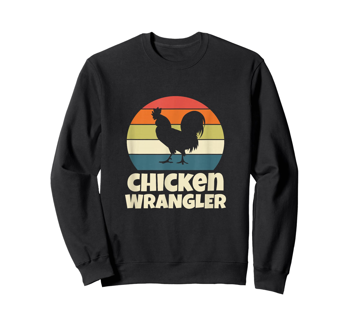 Chicken Wrangler Farmer Rooster Farming Retro Vintage T-Shirt