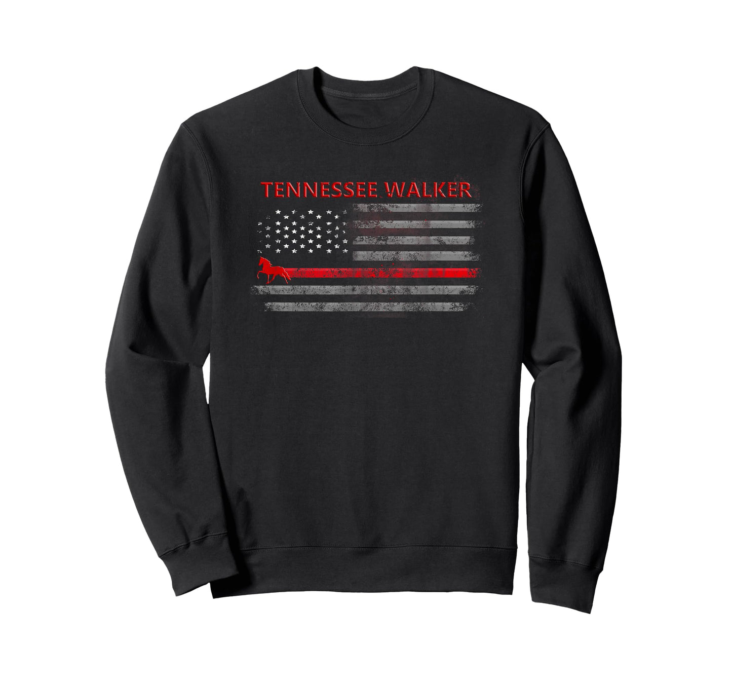 Tennessee Walker Horse With American Flag T-Shirt
