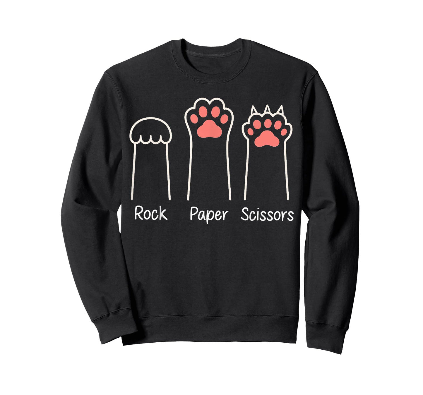 Rock Paper Scissors Hand Game Meme Animal Paw Introvert Cat T-Shirt