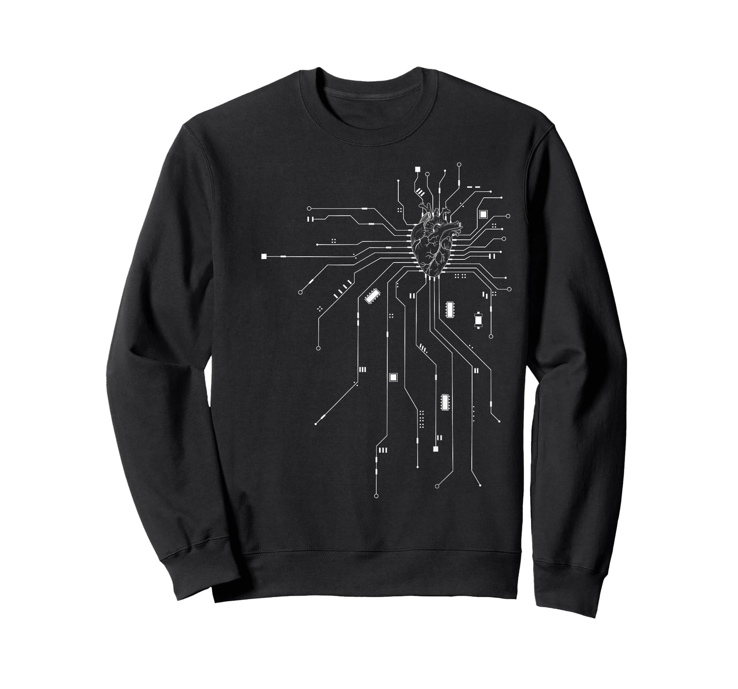 Anatomical Heart CPU Processor PCB Board Computer Programmer T-Shirt