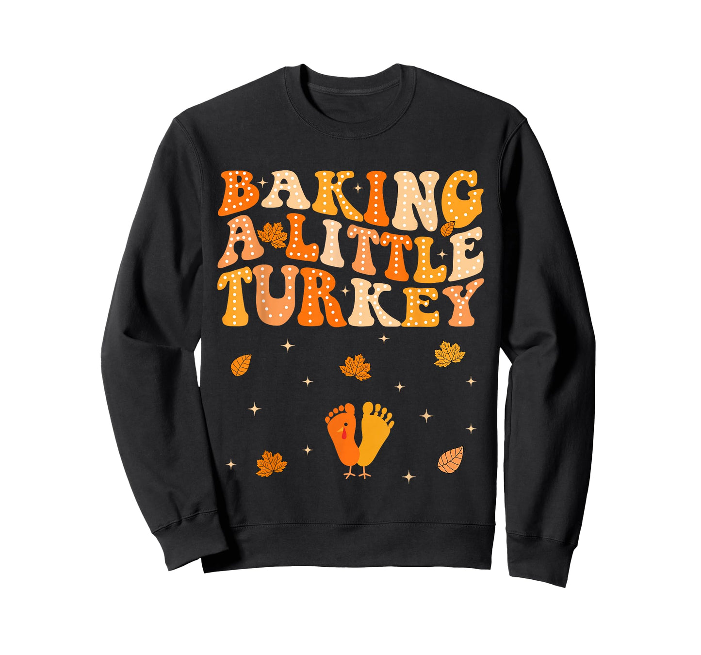 Baking A Little Turkey Thanksgiving Pregnancy Announcement T-Shirt