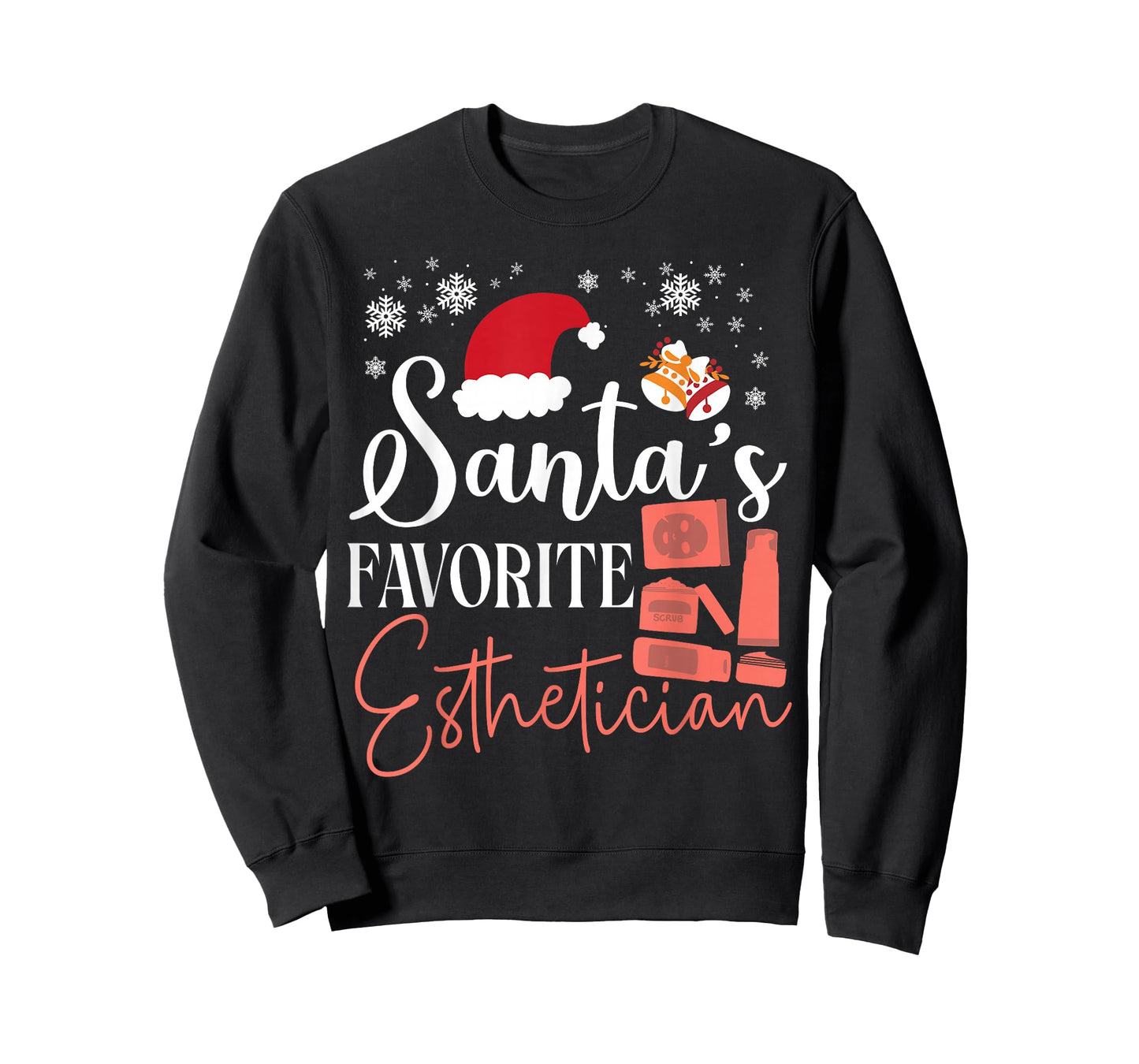 Cute Licensed Esthetician Skincare Beautician Christmas T-Shirt