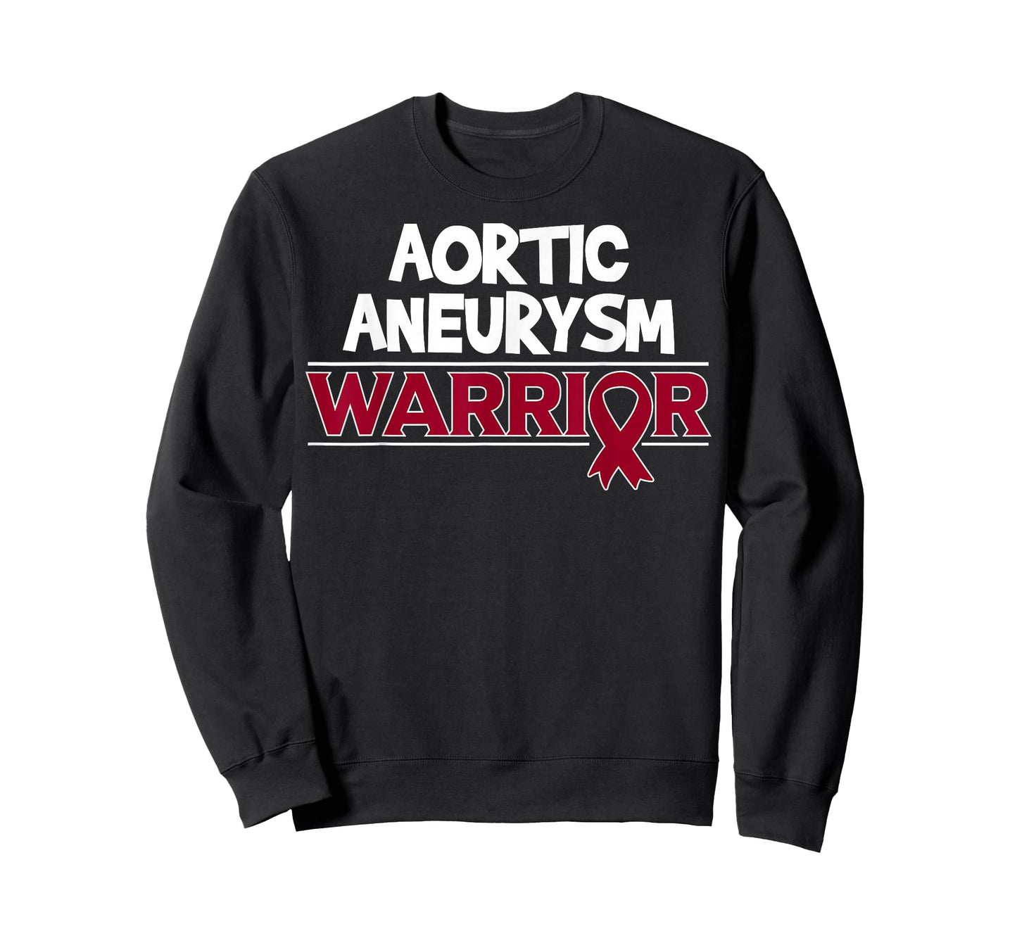 Aortic Aneurysm Survivor Burgundy Ribbon T-Shirt