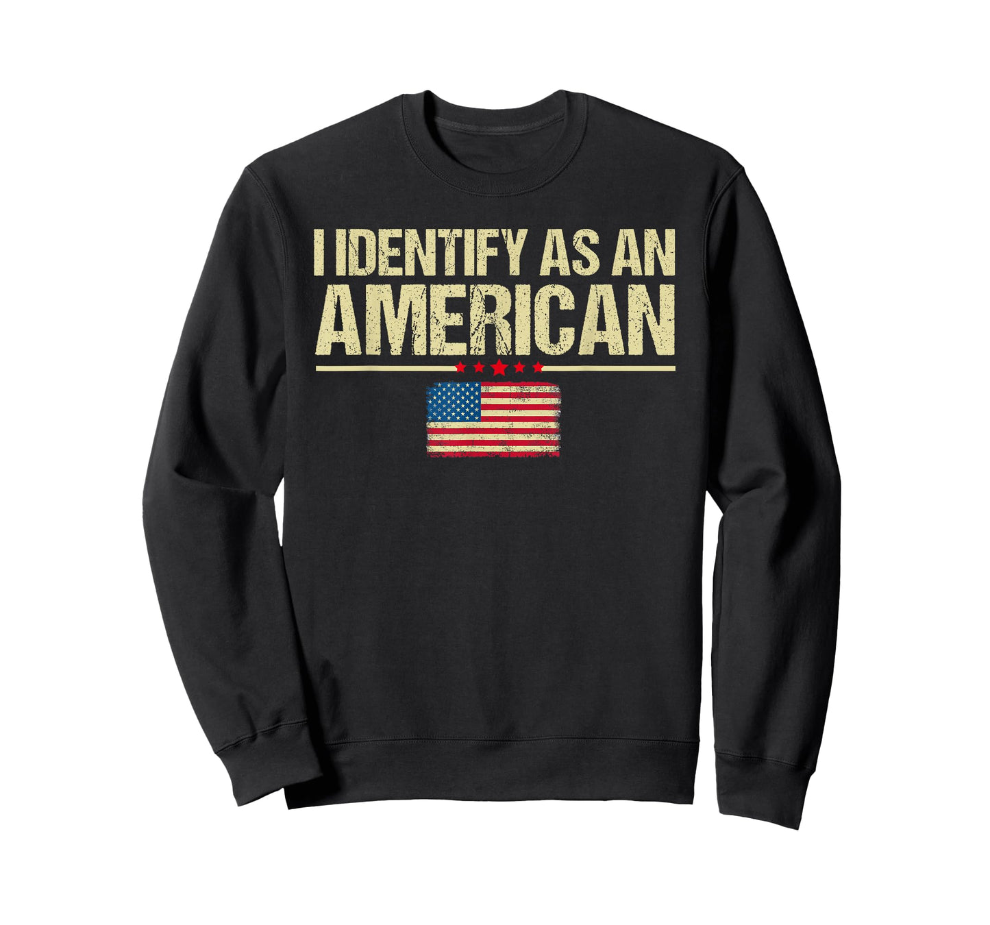I identify As An American US Flag Patriot T-Shirt