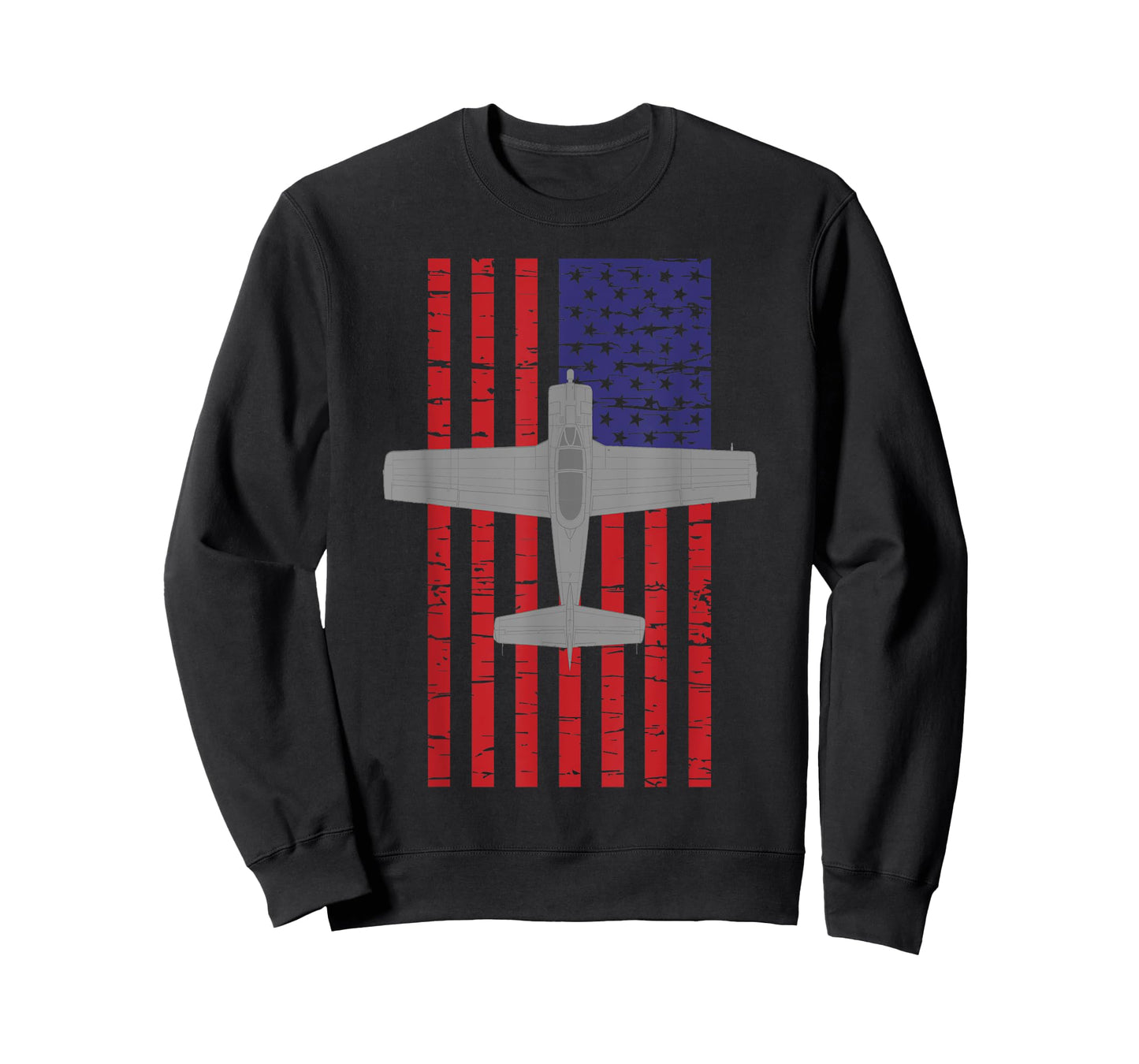 T-28 Trojan Pilot American Flag Plane T-Shirt