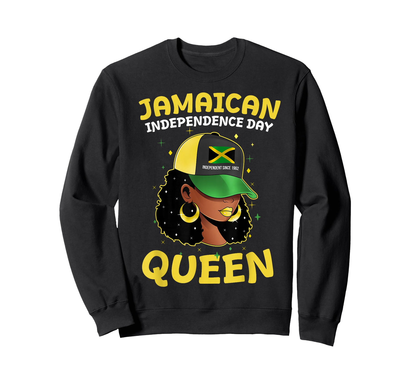 Jamaica Independence Day Queen Jamaican Flag Pride Women T-Shirt