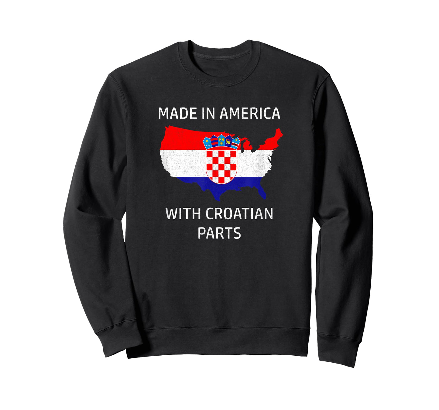 In America with Croatian Parts - Croatia and USA Pride T-Shirt