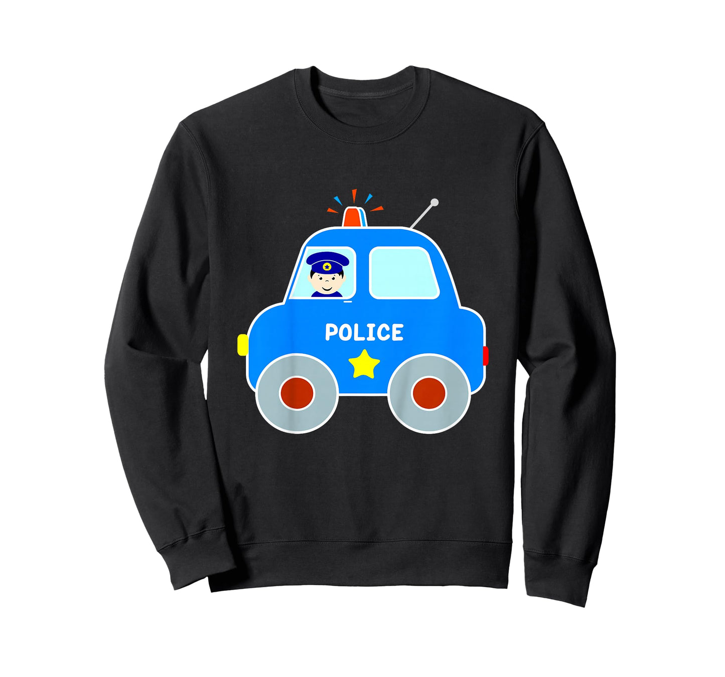 Police Car Toddler Boys Girls Cute Cop Patrol Vehicle T-Shirt