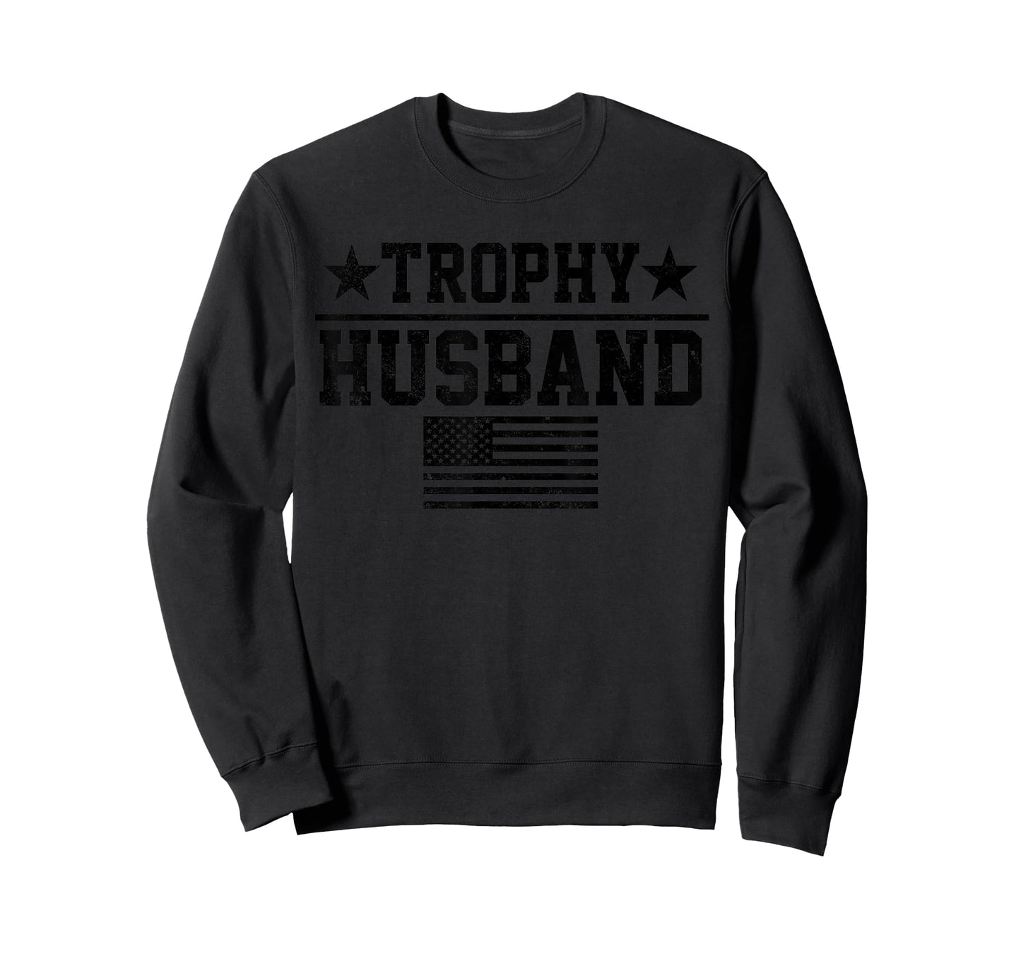 Trophy Husband - American Flag - Fathers Day Tee Mens T-Shirt