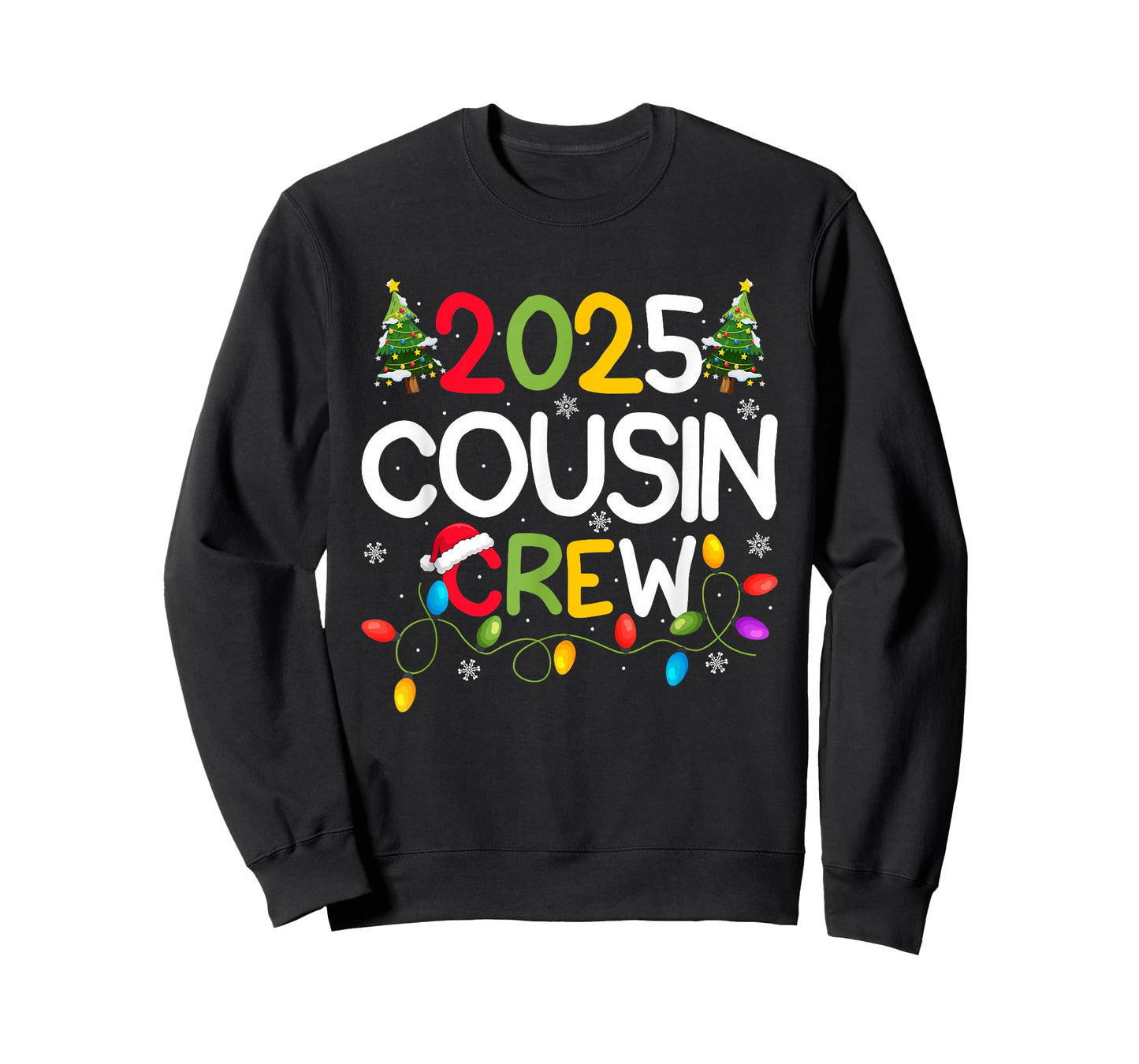 Cousin Crew 2025 Christmas Family Adult Kids Holiday Xmas T-Shirt