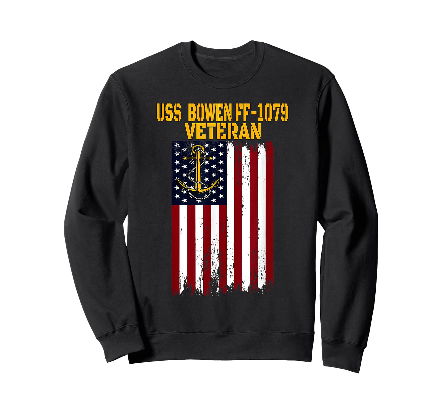USS Bowen FF-1079 Frigate Veterans Day Father's Day Grandpa T-Shirt