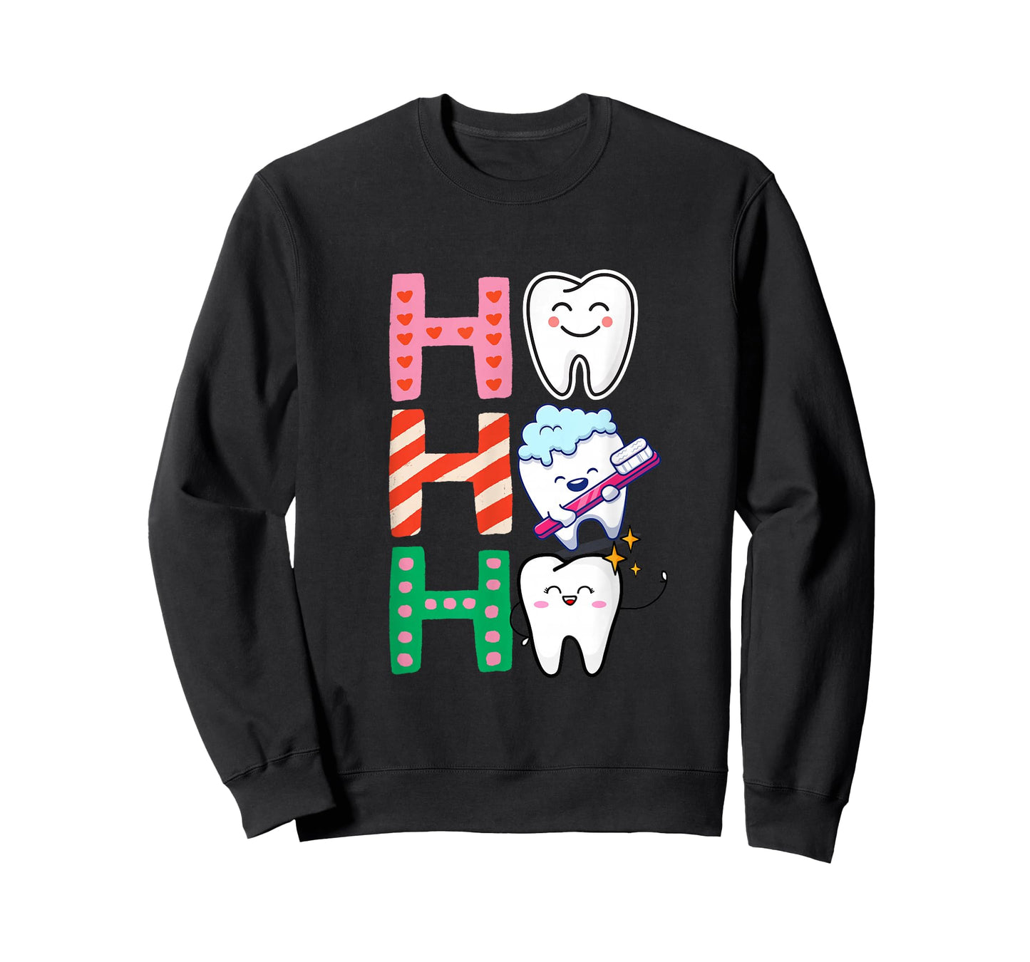 Funny Tooth Christmas Dentist Xmas Dental Assistant Ho Ho Ho T-Shirt