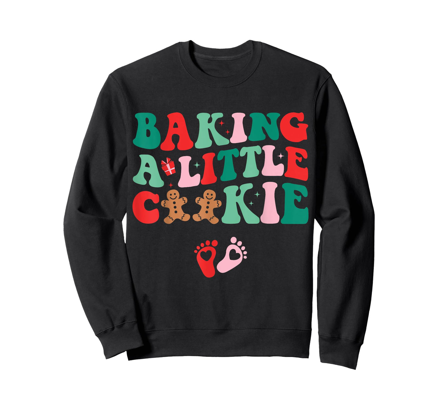 Baking A Little Cookie Cute Christmas Pregnancy Announcement T-Shirt