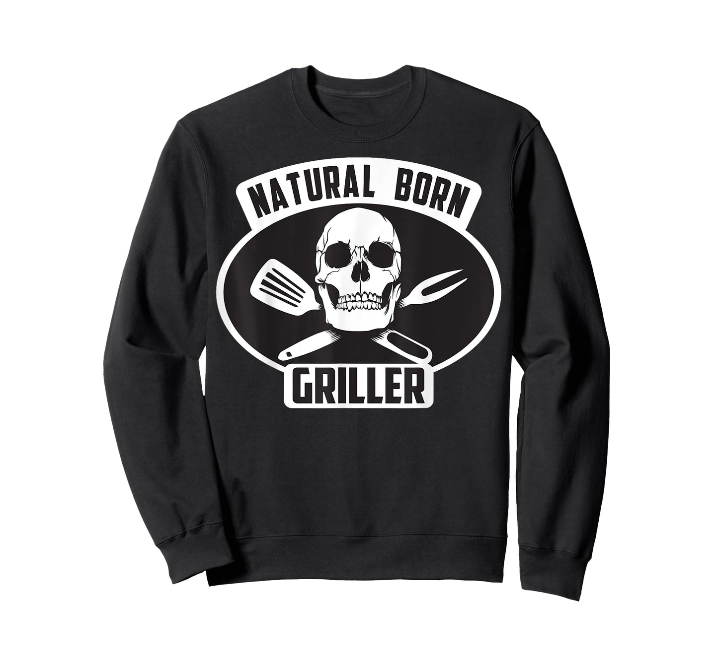 Cool Natural Born Griller BBQ Gift T-Shirt For Grill Master T-Shirt