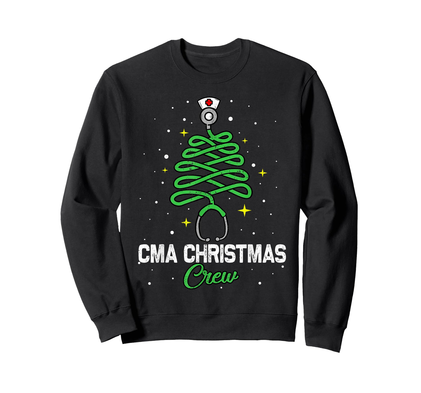 CMA Christmas Crew Cute Christmas Tree Xmas Lights Nurse T-Shirt