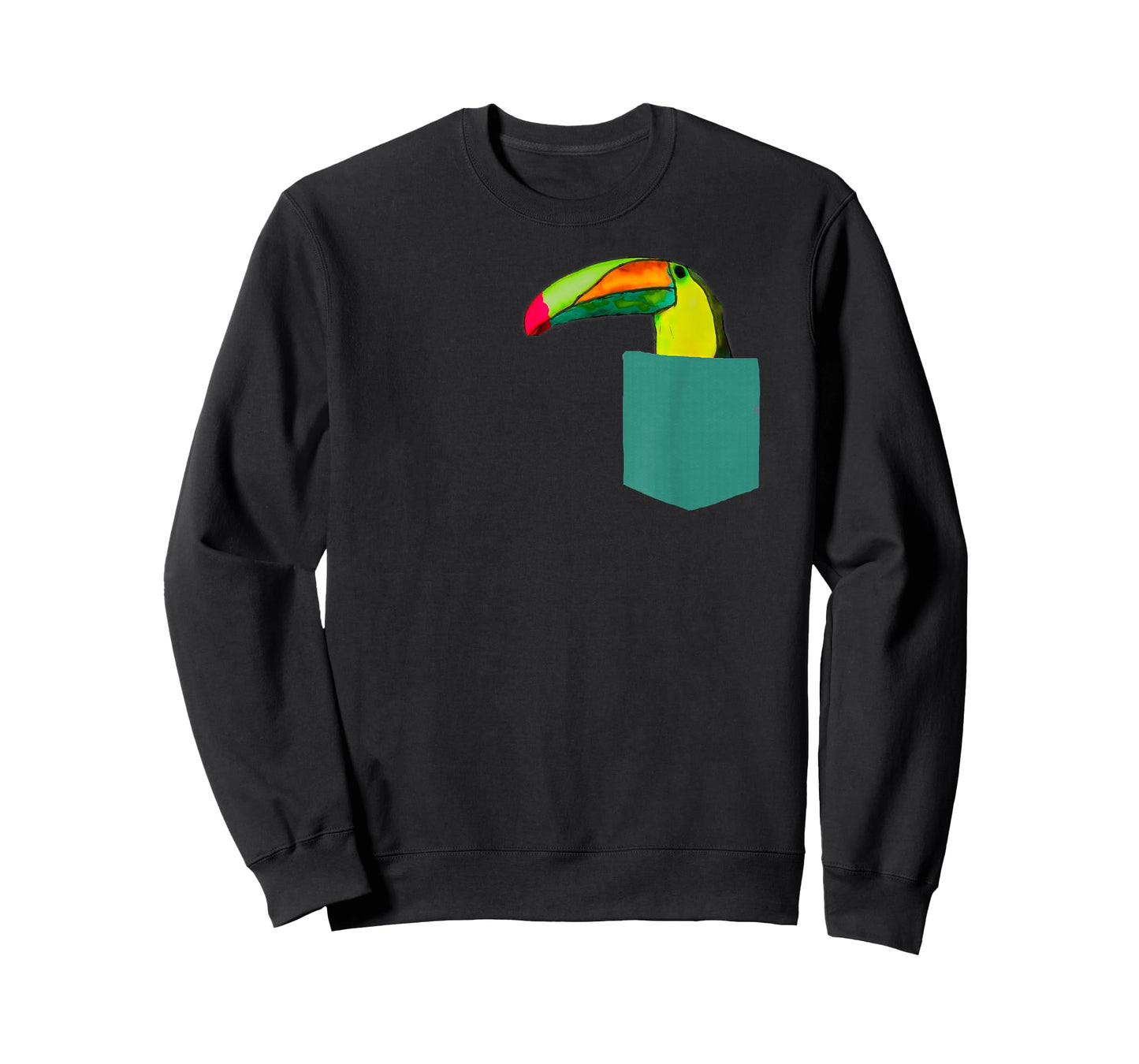 Funny Bird Shirt - Cute Toucan in Pocket for Men Women Kids T-Shirt