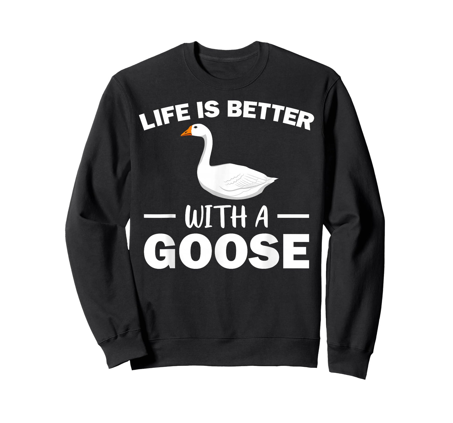 Cute Goose Design For Men Women Toddler Grey White Goose Fan T-Shirt