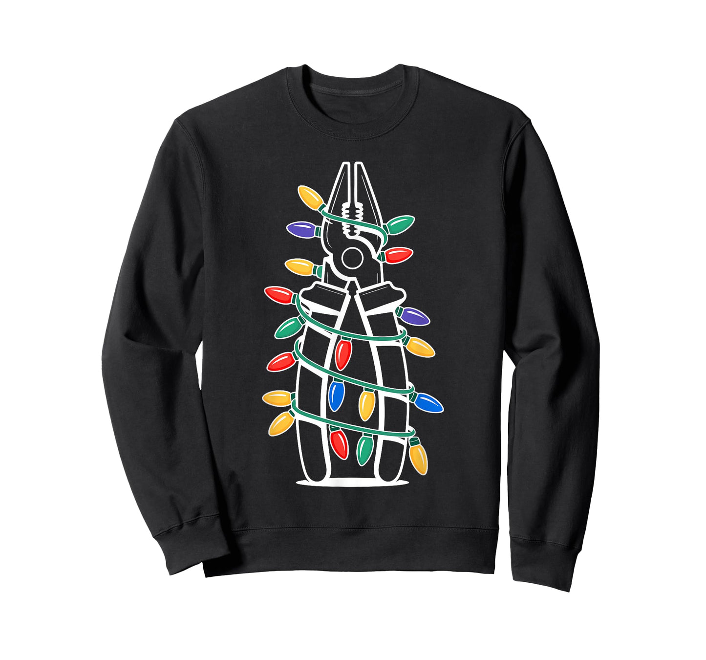Christmas Lights Pliers Handyman Electrician Technician T-Shirt