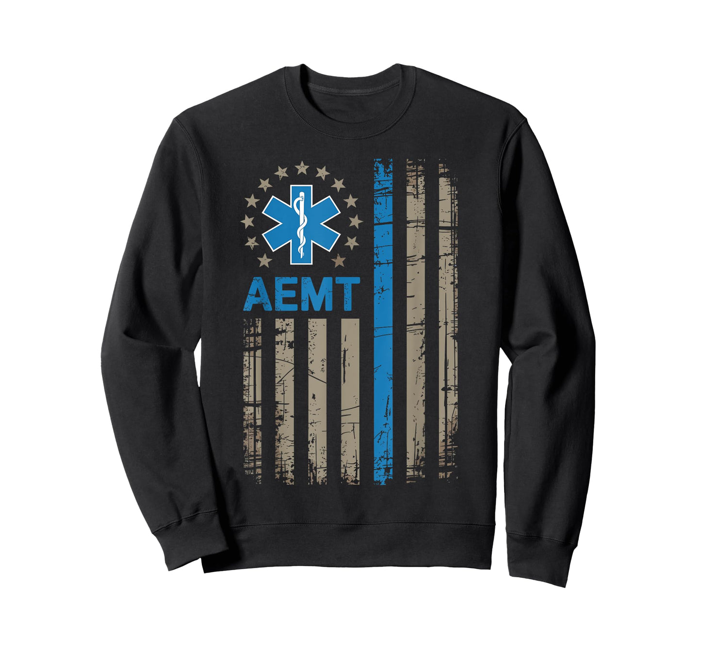 American Flag Advanced AEMT EMT Medical Technician First Aid T-Shirt