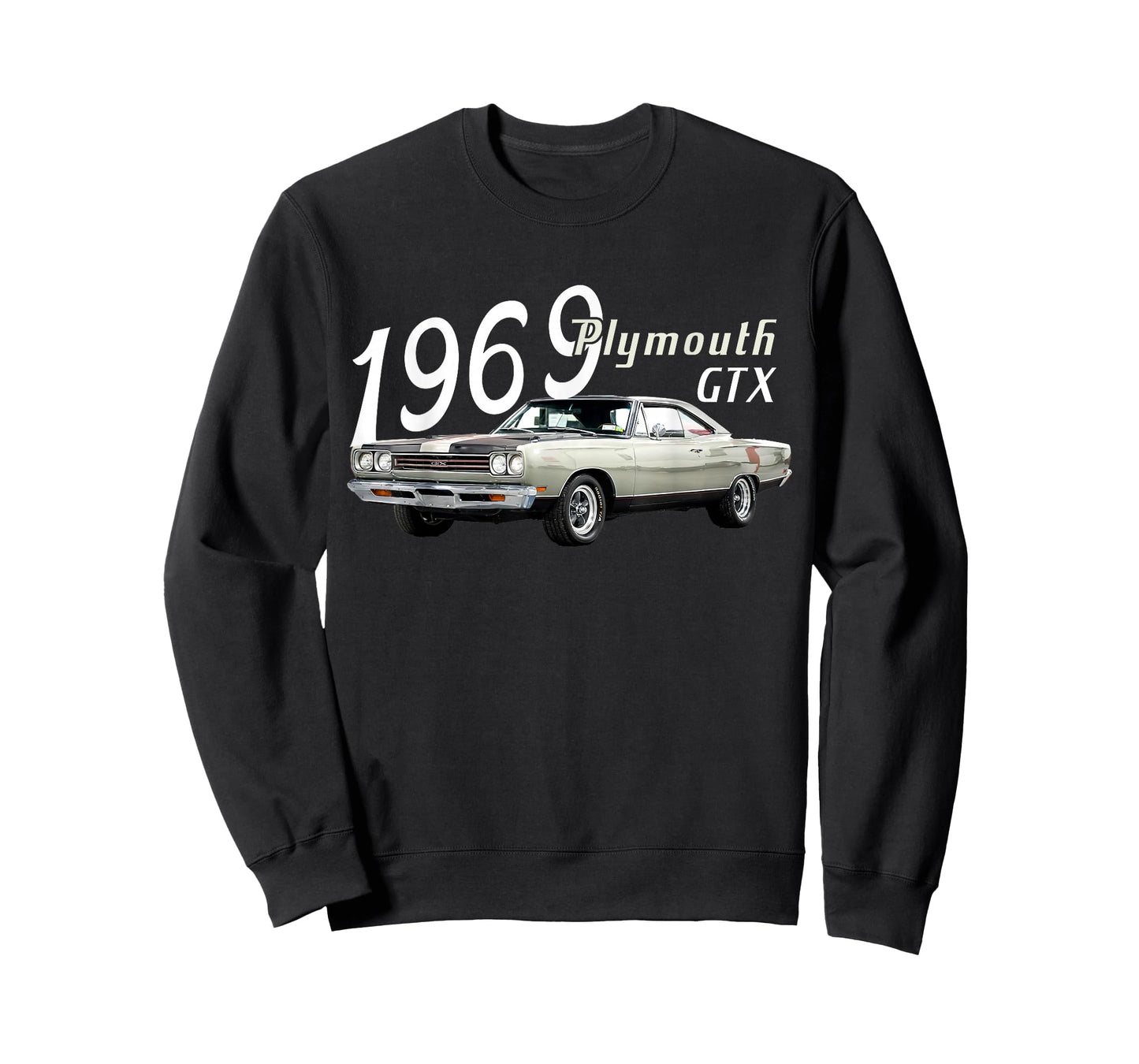 1969 69 GTX Classic Vintage Old Car USA Flag T-Shirt