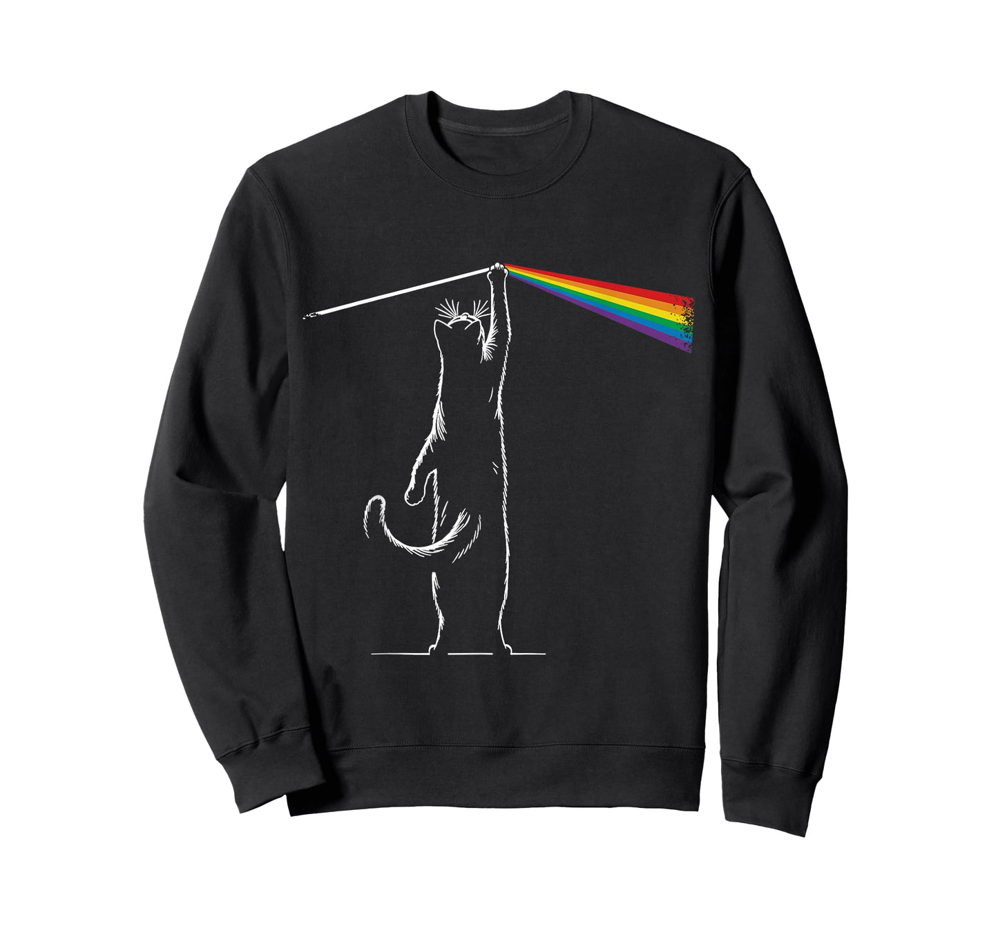 Playing with Light Cat Gift Men Kids Women Funny Cat T-Shirt