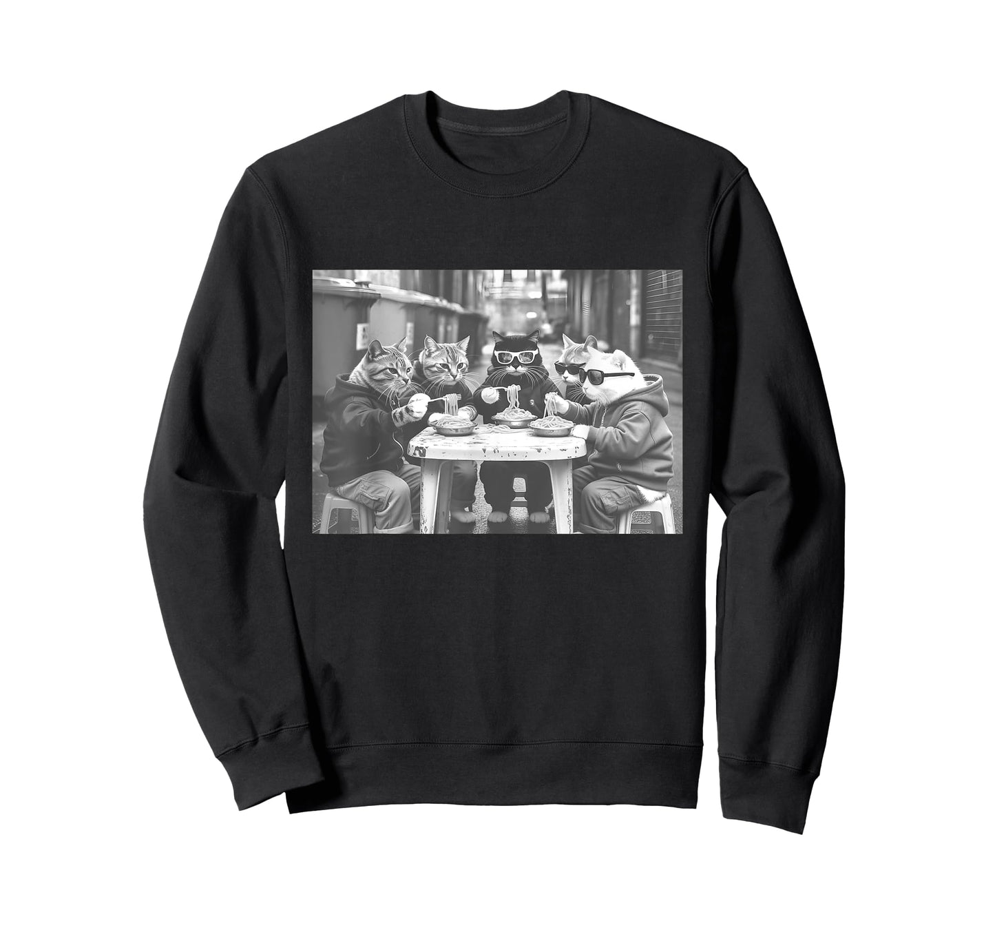 Cat Gang Street Food T-Shirt