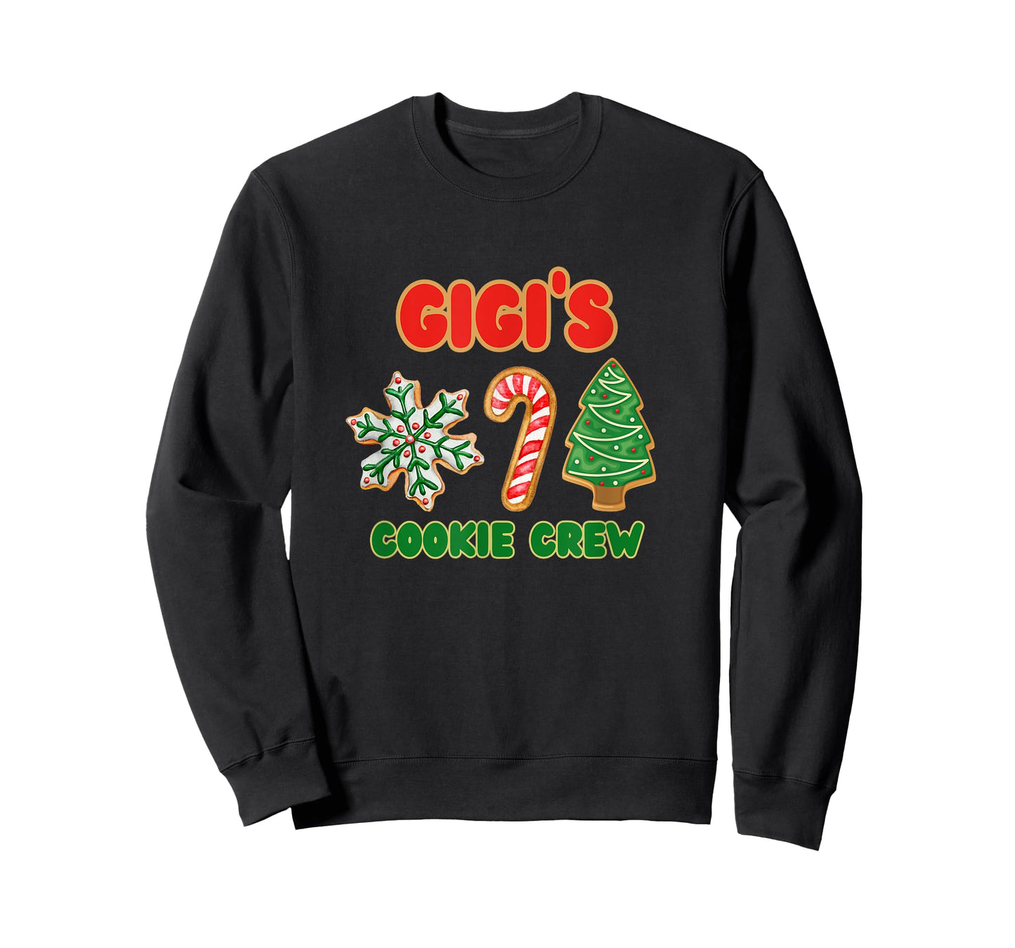 Cute Gigi Christmas Cookie Helper Crew T-Shirt
