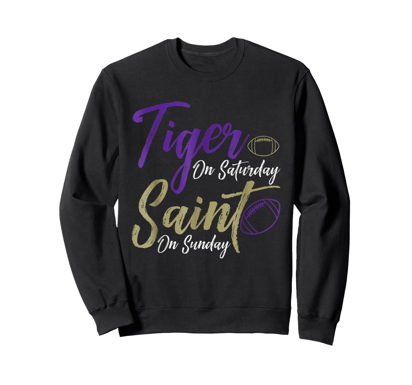 Tiger On Saturday Saint On Sunday Funny Fans T-Shirt