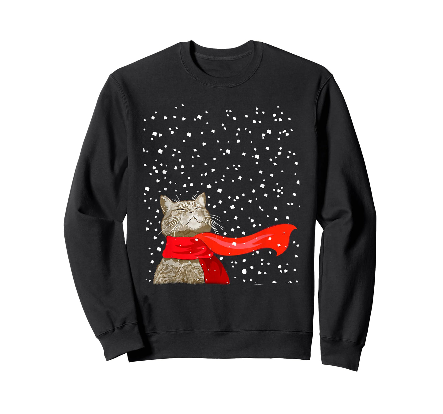 Cats Play Snow Winter Funny Cat Lover Merry Christmas T-Shirt