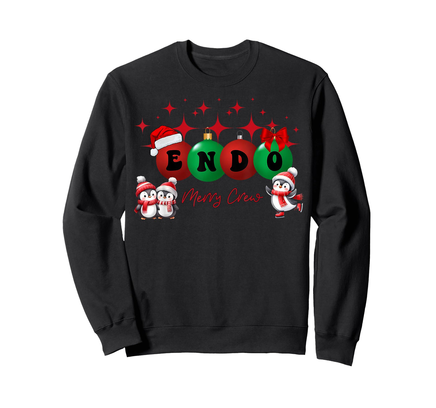 Christmas Endo Crew Endoscopy Nurse GI Colonoscopy Penguin T-Shirt