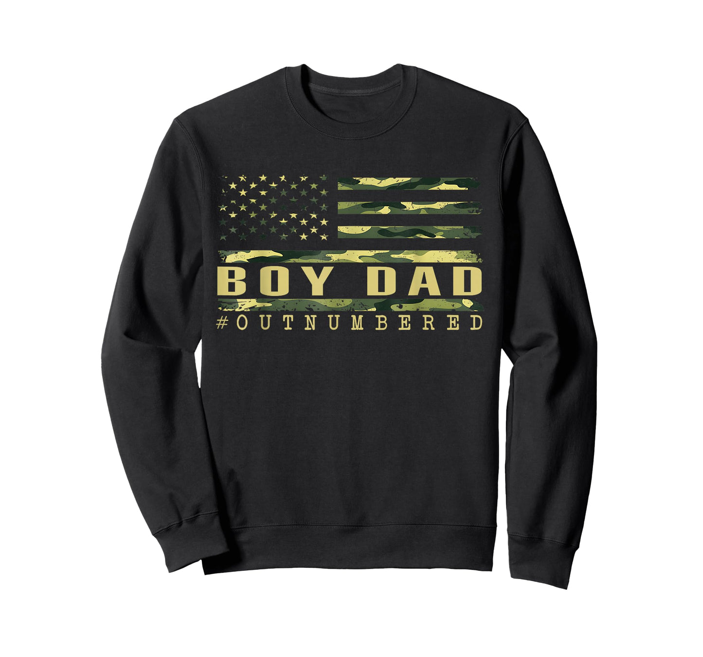 Boy Dad American Flag Camo Proud Dad of A Boy Fathers Day T-Shirt