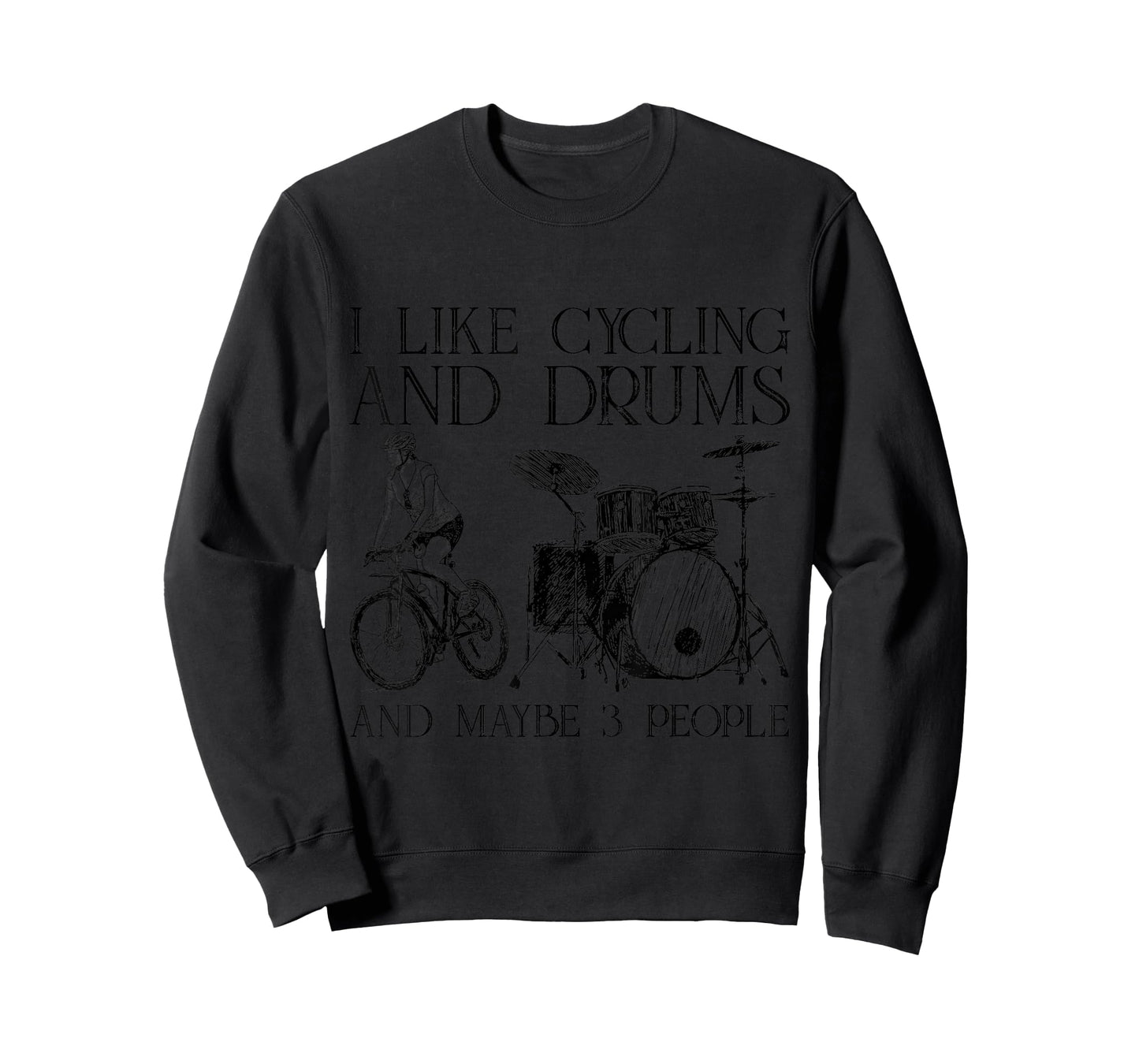 Cycling Cyclist Bikes Drum Drummer Lovers Gift Apparel T-Shirt