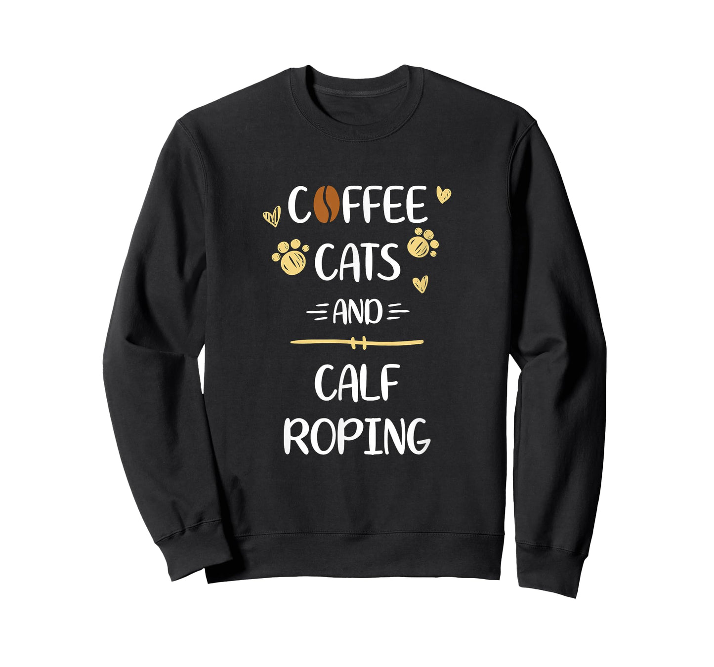 Coffee Cats and Calf Roping | Roping Rodeo T-Shirt
