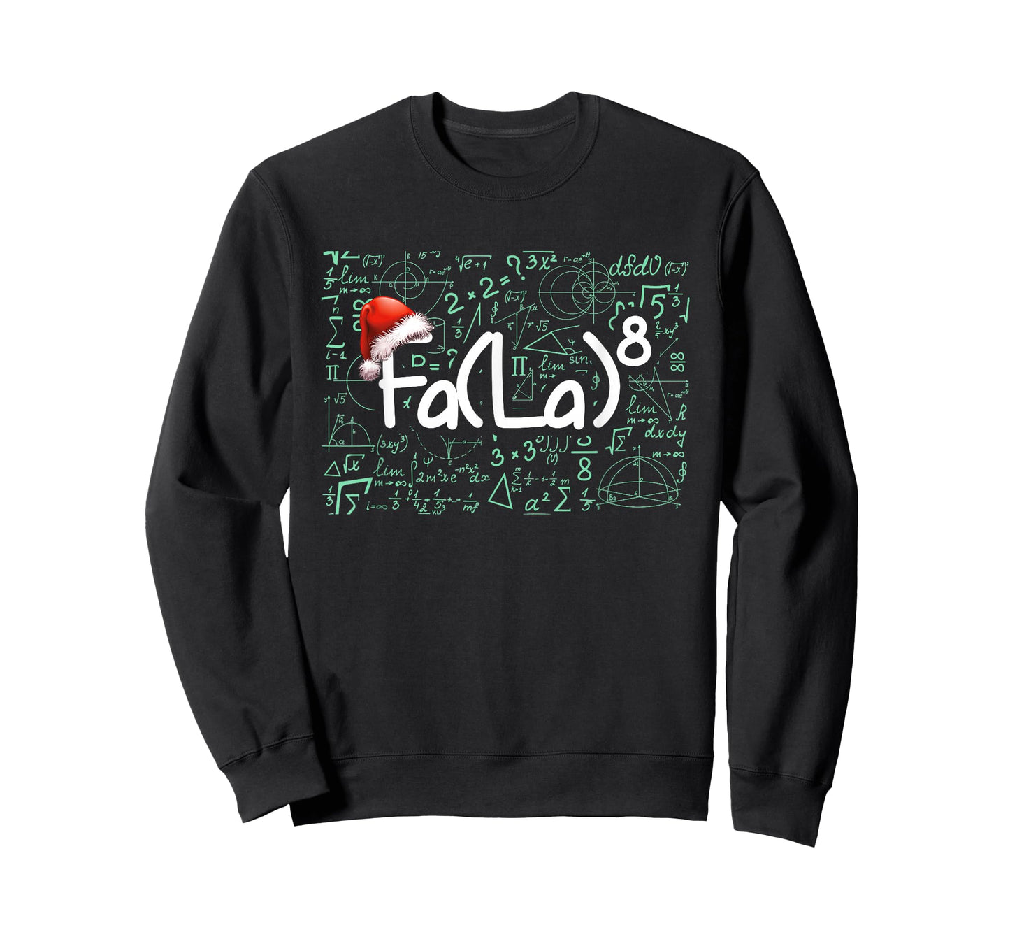 FA (La) 8 Funny Math Christmas FA La 8 Teacher Student T-Shirt