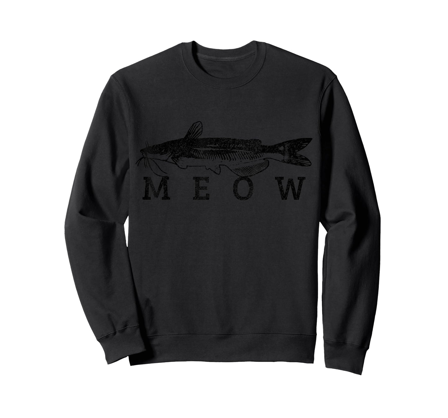 Wels Meow Funny Catfish Fishing Fisherman Gift T-Shirt